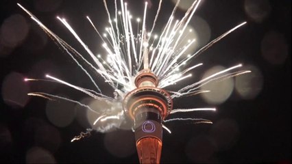La Nouvelle-Zélande déjà en 2024: les images du feu d'artifice à Auckland