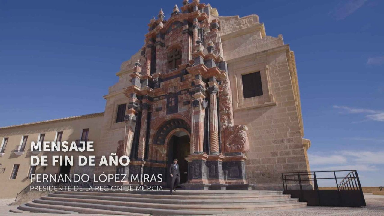Fernando López Miras, presidente de la Región de Murcia, en el mensaje de fin de año.