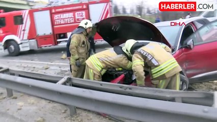 Basın Ekspres Yolu'nda İki Kamyon Devrildi: 4 Yaralı