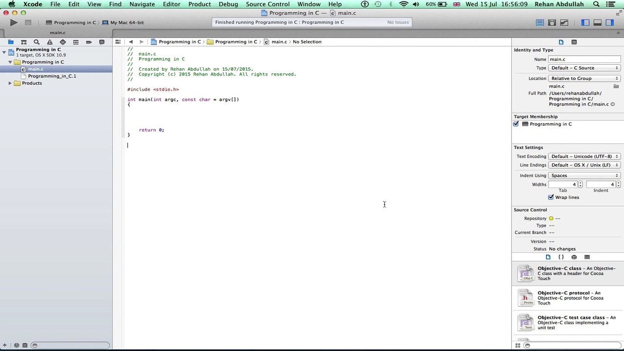PROGRAMMING IN C / Xcode || Tutorial 4 - Arithmetic Expressions