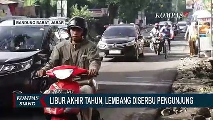 Pengunjung dari Luar Bandung Serbu Lembang untuk Rayakan Tahun Baru! Polisi Berlakukan One Way
