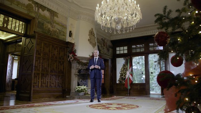 Último mensaje de fin de año de Urkullu: “Servir a la sociedad vasca es el honor más grande que personalmente jamás habría podido imaginar”