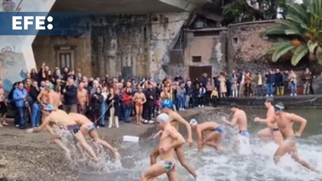 Corredores a la mar en la San Silvestre de Catania