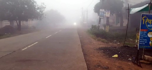 कोहरे की आगोश में रहा कांठल