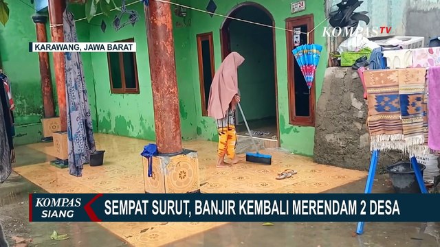 Sungai Citarum dan Sungai Cibeet Meluap, 2 Desa di Karawang Terendam Banjir