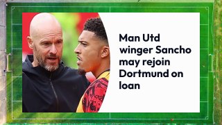 Jadon Sancho Manchester United winger might rejoin Borussia Dortmund on loan