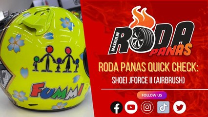 Roda Panas Quick Check: Helmet Shoei JForce II (Airbrush)