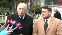 CHP Milletvekilleri Utku Çakırözer ve Turan Taşkın Özer, Sıhhiye Adliyesi önünde açıklama yaptı