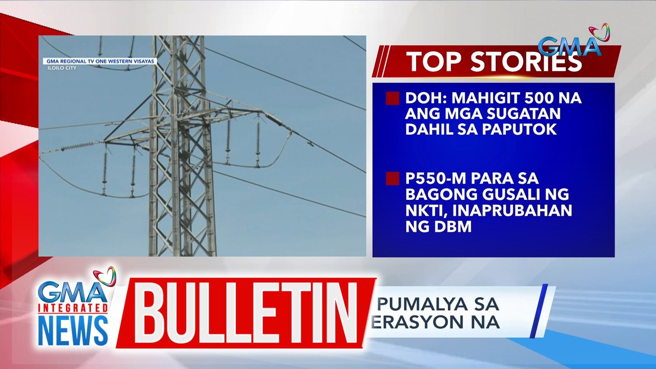 NGCP: 1 sa 3 planta na pumalya sa Panay Island, balik-operasyon na | GMA Integrated News Bulletin