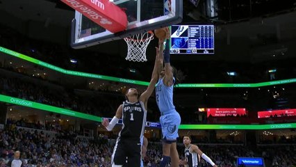 Morant dunks over Wembanyama