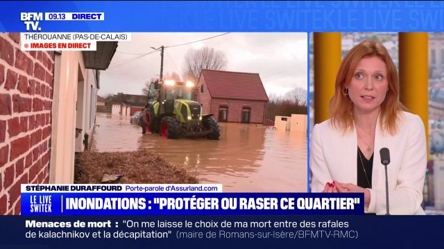 Inondations, catastrophes naturelles: le prix des contrats d'assurance habitation augmenteront de 6% en moyenne en 2024, estime Stéphanie Duraffourd, porte-parole d'Assurland.com