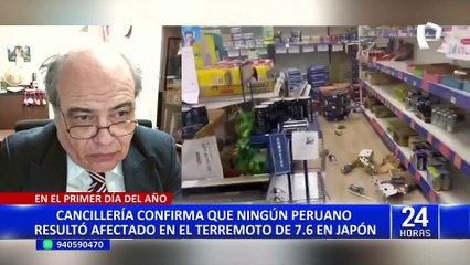 Japón: Cancillería actualiza situación de peruanos tras devastador terremoto