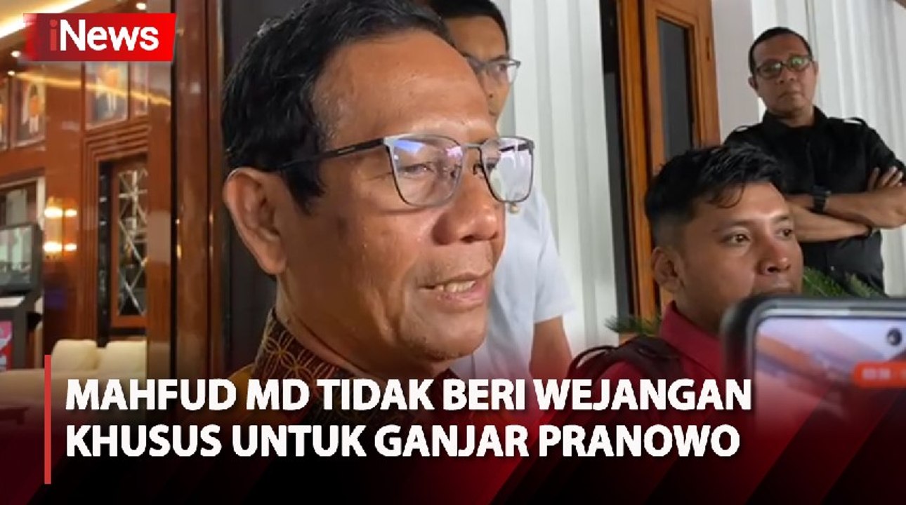 Persiapan Debat Ketiga, Mahfud MD Sebut Tidak Beri Wejangan Khusus untuk Ganjar Pranowo