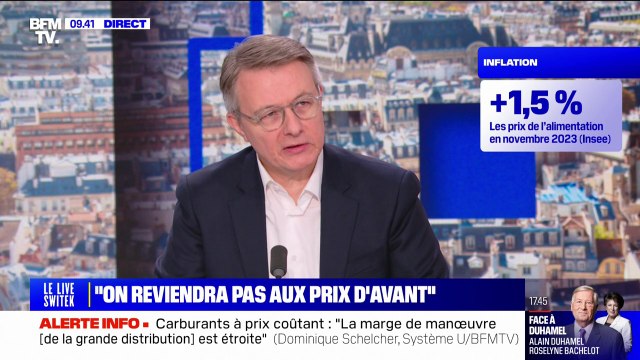 L'objectif est de passer clairement sous la barre des 5% de l'inflation alimentaire affirme Dominique Schelcher, PDG de Système U