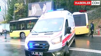 Sarıyer'de İETT Otobüsü Kaza Yaptı: 2 Yaralı
