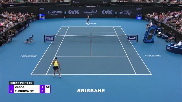 Brisbane - Osaka freinée par Pliskova au deuxième tour