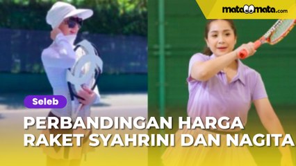 Perbandingan Harga Raket Tenis Syahrini dan Nagita Slavina, Istri Sultan Andara Kebanting?