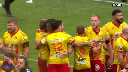 L'essai de la victoire de Perpignan à Castres
