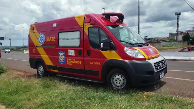 Motociclista fica ferido em acidente na BR-467 em Cascavel