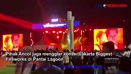 Ada Panggung Musik Hiburan dan Biggest Fireworks, Lebih dari 110 Ribu Pengunjung Padati Ancol