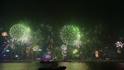 شاهد..احتفالات #الصين و #تايوان #هونغ_كونغ بالعام الجديد 2024 #العربية