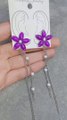 Diy purple earrings  #ytshorts #shorts #diy #handmadejewelry
