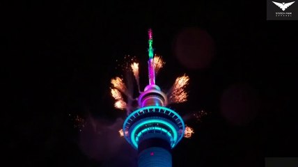 New Years 2024 New Zealand  Ushers in New Year With Fireworks