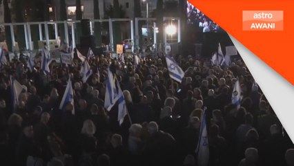 Ribuan tunjuk perasaan, kritik cara Netanyahu kendali perang Israel - Gaza
