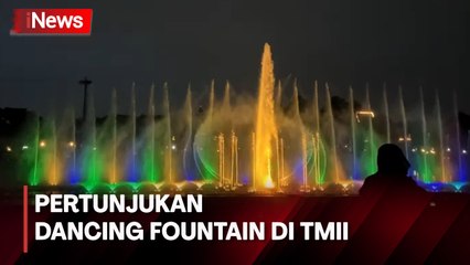 TMII Tampilkan Pertunjukan Dancing Fountain Hibur Pengunjung di Malam Tahun Baru