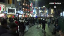 Taksim'de yılbaşı yoğunluğu