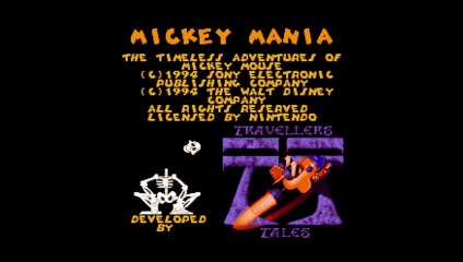 Mickey mania super nintendo inicio - steamboat willie