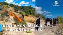 Sedena y SS Edomex destruyen presuntas bases de “halconeo” de La Familia Michoacana en Texcaltitlán