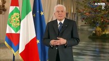 Mattarella conclude il discorso?agli italiani: 