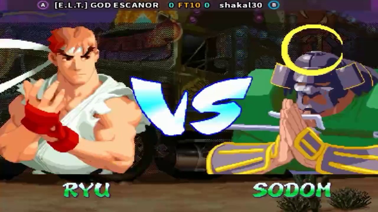 [E.L.T.] GOD ESCANOR vs shakal30 - Street Fighter Alpha 2 - FT10