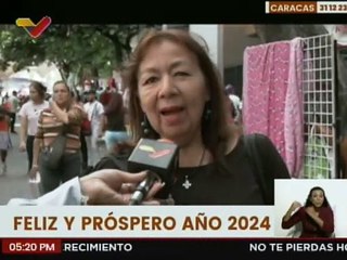 Caraqueños desean que este nuevo año sea lleno de armonía y abundancia para el país