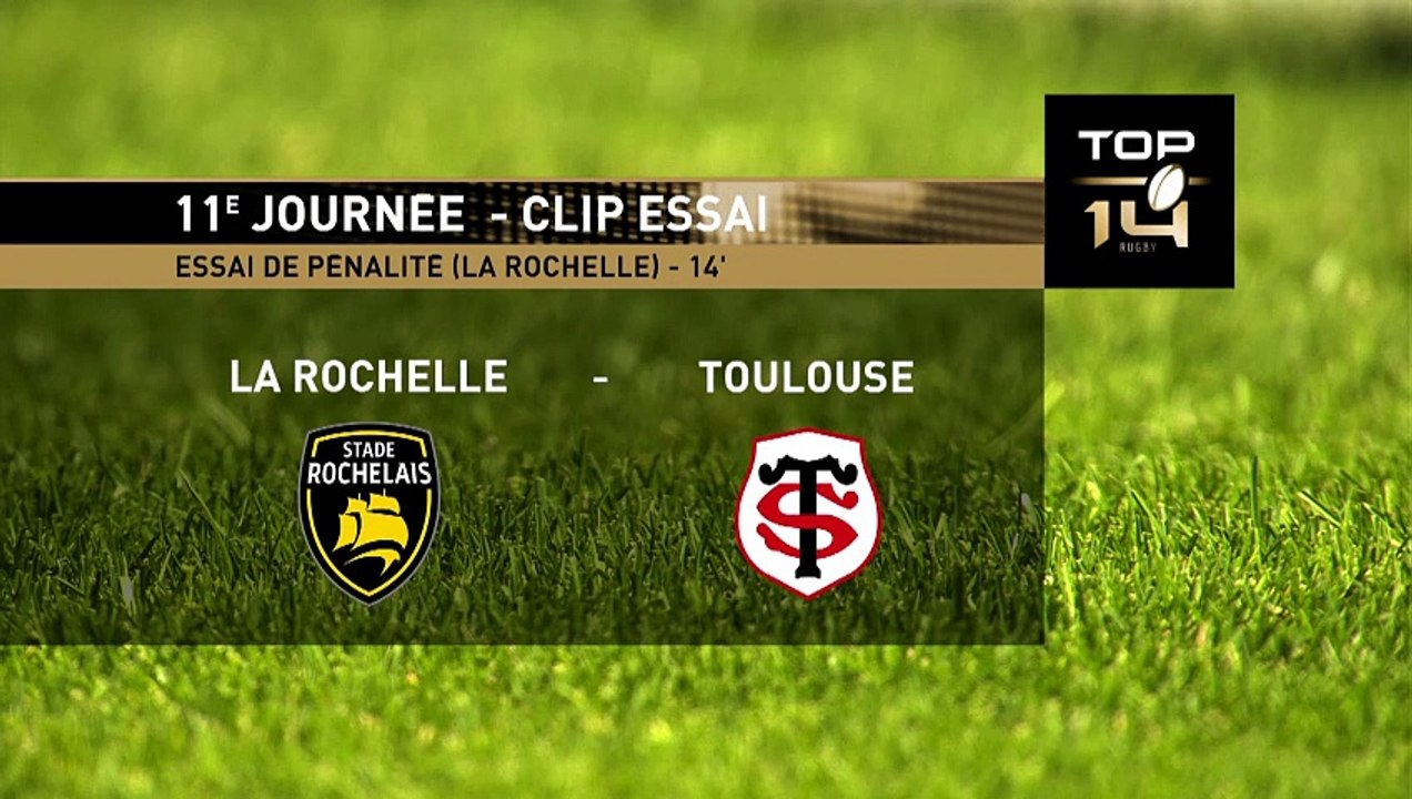 TOP 14 - Essai de pénalité (SR) - Stade Rochelais - Stade Toulousain