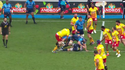 TOP 14 - Essai de Santiago ARATA (CO) - Castres Olympique - USA Perpignan