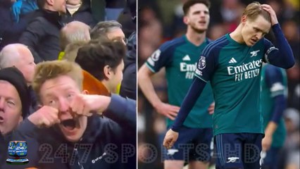 Bizarre Moment: Fulham Fan Was Caught on Camera Mocking Arsenal after their Clash on Sunday