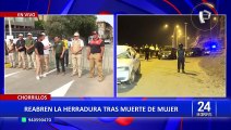 Reabren La Herradura tras muerte de una mujer por derrumbe en Chorrillos