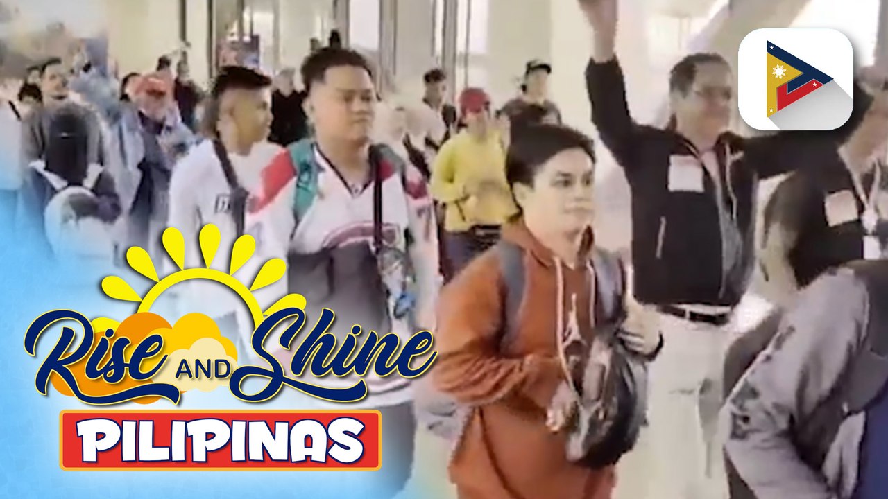 OFWs na umuwi para sa Bagong Taon, sinalubong at binigyan ng regalo ng DMW, OWWA, at PCSO