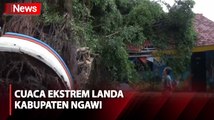 Hujan Deras dan Angin Kencang Landa Ngawi, Sejumlah Pohon Tumbang-Bangunan Rusak