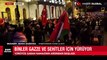 İstanbul'da Gazze ve şehitler için yürüyüş
