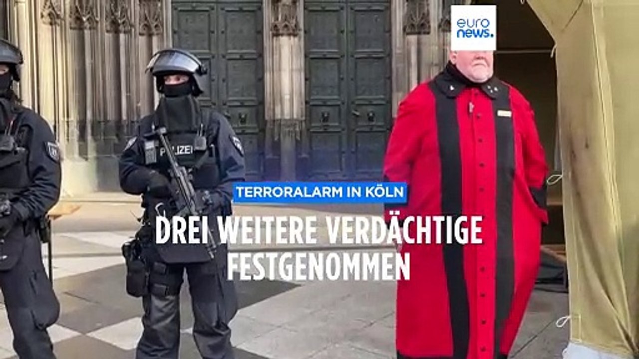 Messe trotz Terroralarm im Kölner Dom: Drei weitere Verdächtige in Haft
