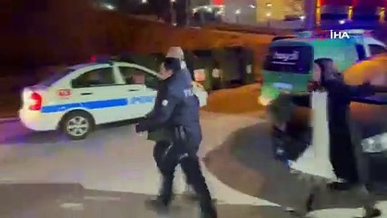 Yeni yılın ilk saatlerinde Aksaray’daki hareketli dakikalar kamerada