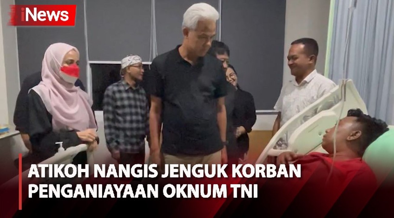 Temani Ganjar Besuk Relawan Korban Penganiayaan...