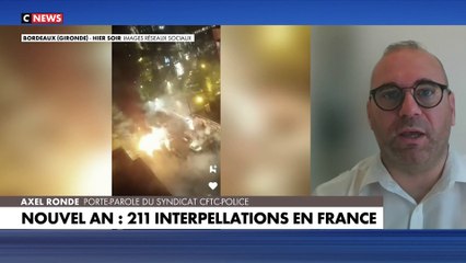 Nouvel an: Le ministre de l'Intérieur Gérald Darmanin annonce que "211 individus ont été interpellés cette nuit" sur tout le territoire français