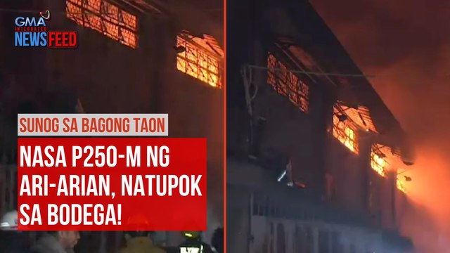Nasa P250-M ng ari-arian, natupok sa bodega! | GMA Integrated Newsfeed