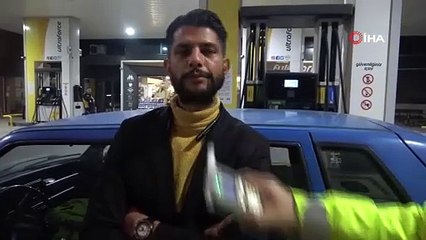 Uygulama noktasından kaçtı, yakıt alırken yakalandı