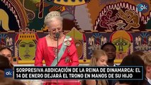 Sorpresiva abdicación de la reina de Dinamarca: el 14 de enero dejará el trono en manos de su hijo