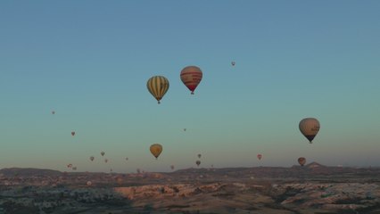 Yılın ilk gününde Kapadokya’dan manzaralar